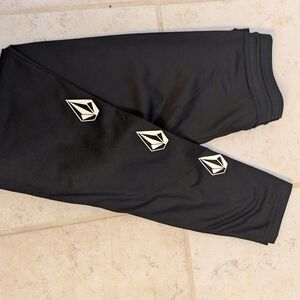 Volcom Black Leggings with Logo
